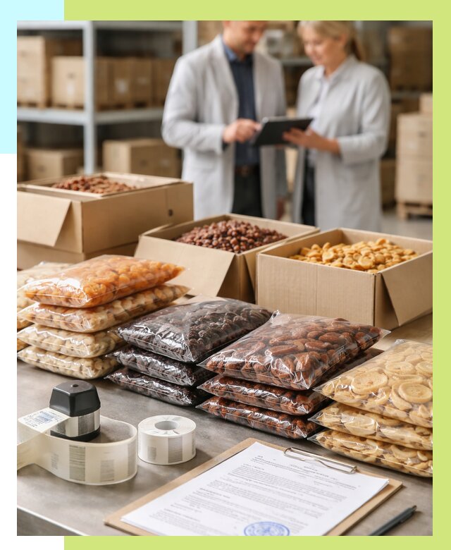 Сертификация сухофруктов в Оренбурге от 12203 р. | Алешин-Рнб под ключ