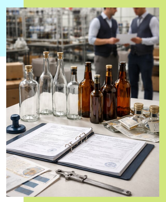 Сертификация стеклянных бутылок в Оренбурге от 25423 р. | Алешин-Рнб
