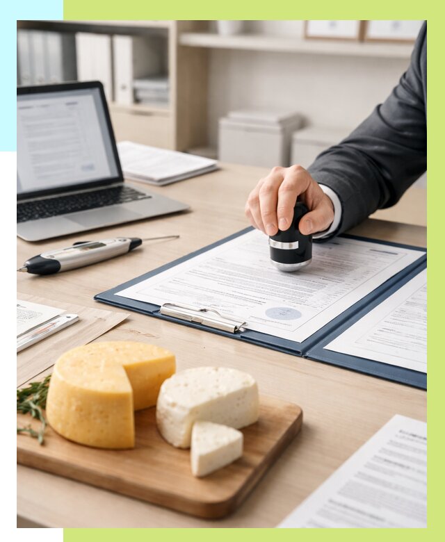 Сертификация сыров в Оренбурге от 15254 р | Сертификат на сыр Алешин-Рнб