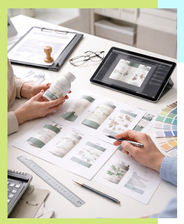 Профессиональная разработка дизайна и текста этикетки продукции в Оренбурге