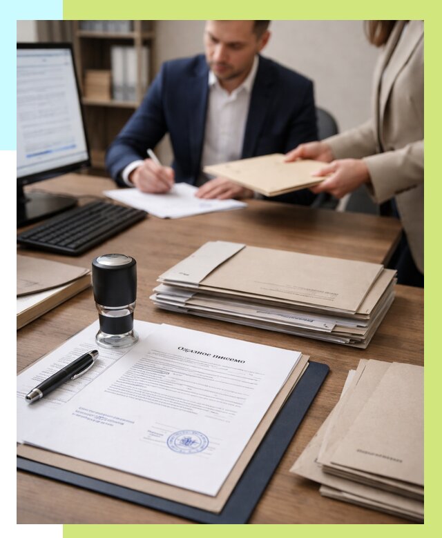 Отказное письмо для таможни в Оренбурге от 3051 р, Алешин-Рнб