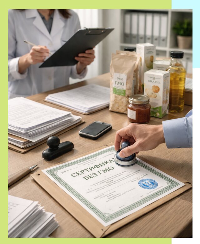 Получение сертификата Без ГМО для продукции в Оренбурге
